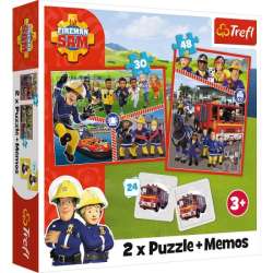 Puzzle 2w1 + memos Drużyna Strażaka Sama 93334 Trefl (93334 TREFL) - 1