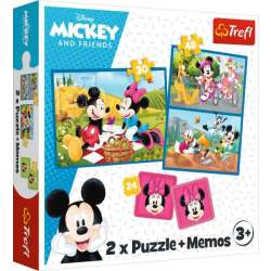 Puzzle 2w1 + memos Mickey and Friends 93344 Trefl (93344 TREFL) - 1