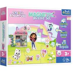 Puzzle magnetyczne Poznaj świat Gabi. Koci Domek Gabi. Gabby's Dollhouse 93383 Trefl (93383 TREFL)