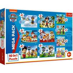 Puzzle 10w1 Niezawodna drużyna Psiego Patrolu. PAW PATROL 96001 Trefl (96001 TREFL) - 1