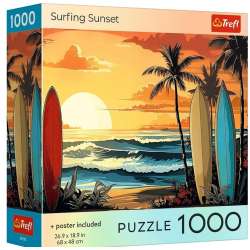 Puzzle 1000 USA Collection: Surfing Sunset TREFL