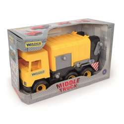 Śmieciarka żółta 42 cm Middle Truck w kartonie (GXP-651110) - 1