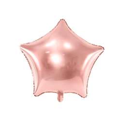 Balon foliowy Gwiazdka 48cm różowe złoto - 1