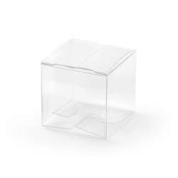 Pudełeczka kwadratowe transparentne 5x5x5cm 10szt - 1