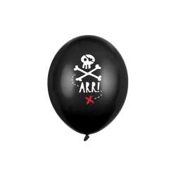 Balony Piraci Pastel Black30cm 6szt