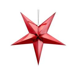 Gwiazda papierowa czerwona 70cm - 1