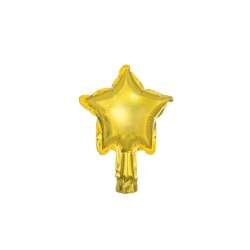 Balony foliowe Gwiazdka 12cm złoty 25 sztuk