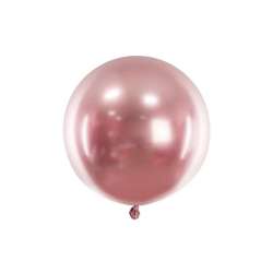 Balon okrągły Glossy różowe złoto 60cm - 1