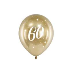 Balony Glossy 60-tka 30cm złote 6szt - 1
