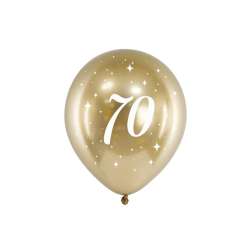 Balony Glossy 70-tka 30cm złote 6szt