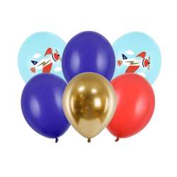 Balony Samoloty 30cm 6szt