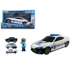 PROMO Auto policja światło, dźwięk, dodatkowe pojazdy, figurka policjanta 147737 (G147737)