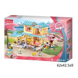 PROMO Klocki Sluban Dziewczynka Domek japoński 1021el. 185802 GAZELO (G185802) - 1