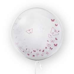 Balon 45cm Motyle różowy TUBAN - 1