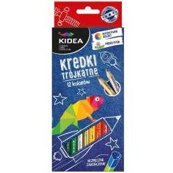 Kredki trójkątne 12 kolorów KIDEA (DERF.KT12KA) - 1