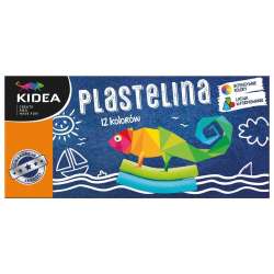 Plastelina 12 kolorów KIDEA (DERF.P12KKA) - 1