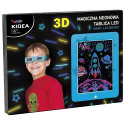 Magiczna neonowa tablica 3D LED niebieska Kidea (DERF.MNT3DLKAN) - 1