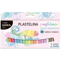 Plastelina 24 kolory pastelowe KIDEA (DERF.PP24KA)