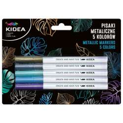 Pisaki metaliczne 5 kolorów KIDEA (DERF.PMA5KKA)