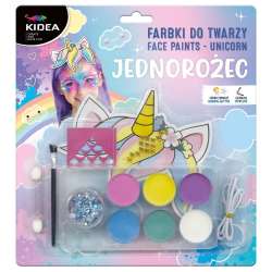 Farbki do twarzy zestaw Jednorożec KIDEA (DERF.FDTZUKA)
