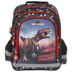 Plecak szkolny 2 komory 15B Dinozaur Tyrannosaurus 17 DERFORM (DERF.PL15BDN17) - 1