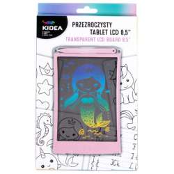 Przezroczysty tablet LCD A Kidea różowy (DERF.PTLCDAKA) - 1