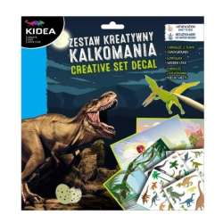 Kalkomania - zestaw kreatywny Dinozaury KIDEA (DERF.ZKRKAKA)