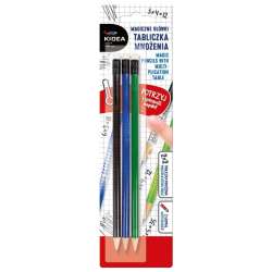 Magiczne ołówki z tabliczką mnożenia 3szt KIDEA - 1