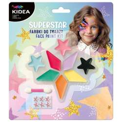 Farbki do twarzy gwiazda 8 kolorów KIDEA - 1