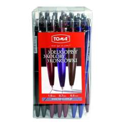 Długopis automatyczny mix (30szt) TOMA - 1