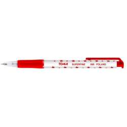 Długopis Superfine aut. 0,5mm czer. (20szt) TOMA - 1