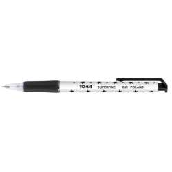Długopis Superfine aut. 0,5mm czar. (30szt) TOMA - 1