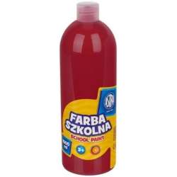 Farba szkolna czerwona ciemna 1000ml ASTRA