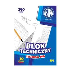 Blok techniczny A4/10K 240g (10szt) ASTRA