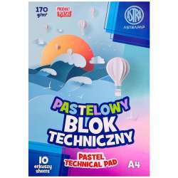 Blok techniczny kolorowy pastel A4/10K ASTRA (106022003)