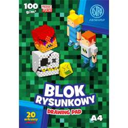 Blok rysunkowy A4/20K 100g Pixel (10szt) ASTRA