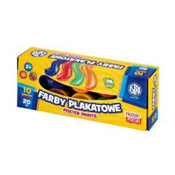 Farby plakatowe ASTRA 10 kolorów x 20 ml Standard box Astra (301123044) - 1