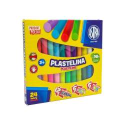 Plastelina Astra 24 kolory (12 klasycznych, 6 pastelowych, 6 neonowych) (303123010) - 1