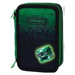 Piórnik JUMBO potrójny z wyposażeniem ASTRABAG PIXEL HERO (503024057) - 1
