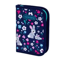 Piórnik pojedynczy jednoklapkowy z wyposażeniem ASTRABAG BABY BUNNY, A (503025008) - 1
