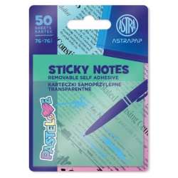 Karteczki samoprzylepne transparentne 75x75mm