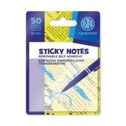 Karteczki samoprzylepne transparentne 75x75mm