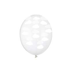 Balony Chmurki Crystal Clear 30cm 6szt - 1
