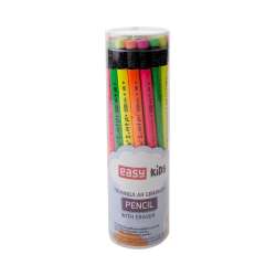 Ołówek Fluo jumbo z gumką (24szt) EASY - 1
