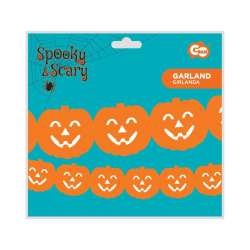 Girlanda papierowa dynie pomarańczowa 300cm - 1