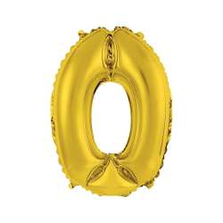 Balon foliowy 0 złoty 35cm (FG-C35Z0) - 1
