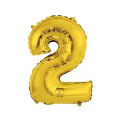 Balon foliowy 2 złoty 35cm (FG-C35Z2) - 1