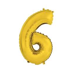 Balon foliowy 6 złoty 35cm (FG-C35Z6) - 1