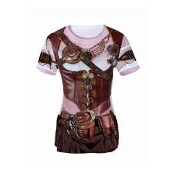 Koszulka z nadrukiem Steampunk Lady rozm. L - 1