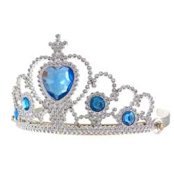 Tiara księżniczki z niebieskimi kamyczkami